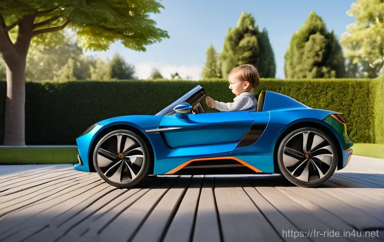 승용완구 인기 선물 아이템 - **Prompt:** A joyful 3-year-old child, with a bright smile and slightly wind-swept hair, confidently...