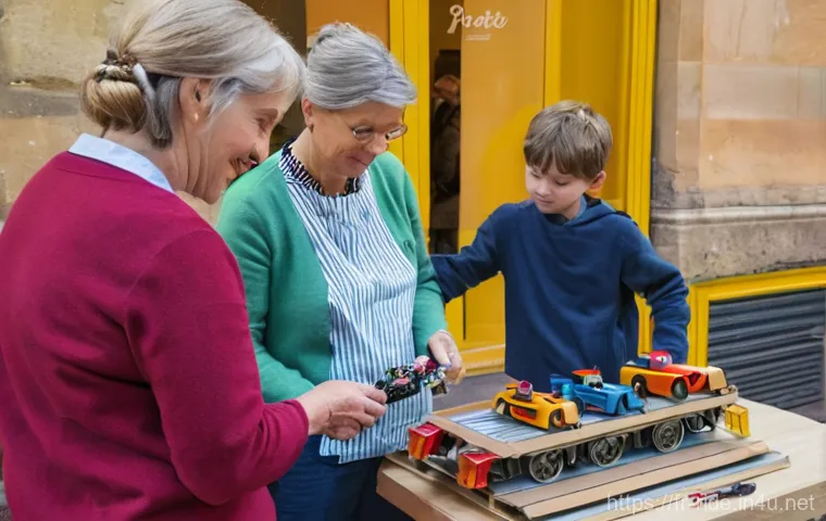 승용완구 부품 구매처 - A resourceful French father in his 40s, wearing a plain t-shirt and work trousers, is meticulously r...